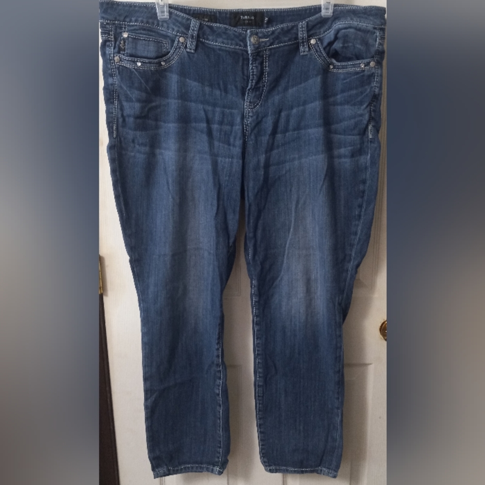 Torrid Premium Skinny Bling Embroidered Jeans (22)
